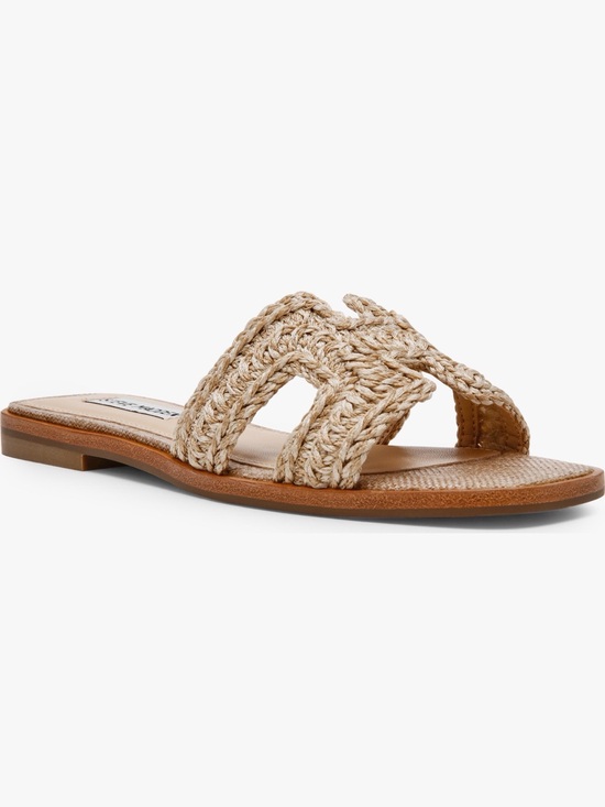 Steve Madden Shoes - Steve Madden Natural Woven Slide Sandal